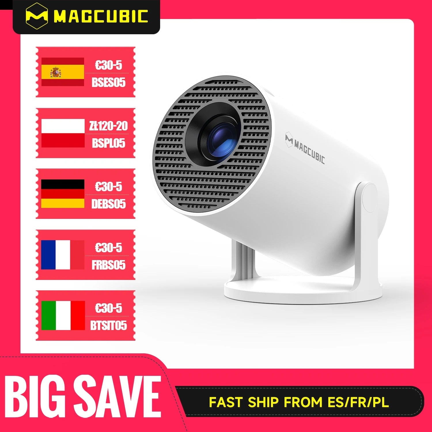 VisionX™ Mini - Magcubic 4k screen Projector