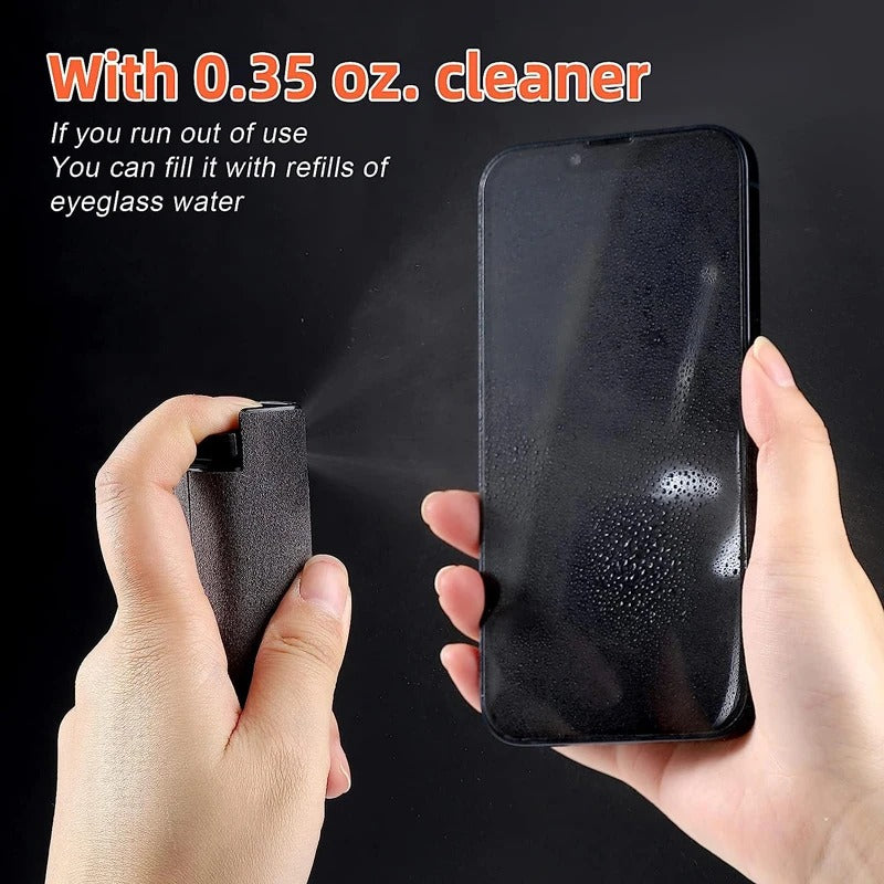 Opticlean™ Duo - Microfiber Screen Cleaner & Spray