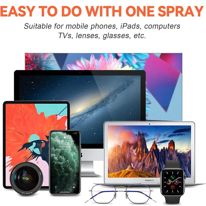 Opticlean™ Duo - Microfiber Screen Cleaner & Spray