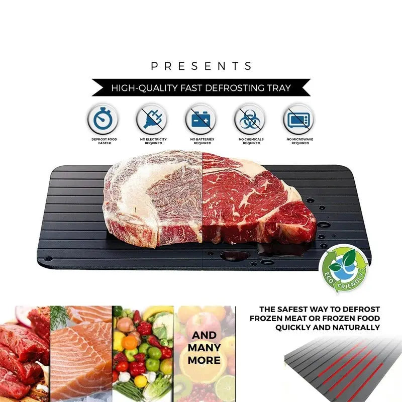 Quickthaw™ – The Smart Defrosting Tray for Meat & Fish