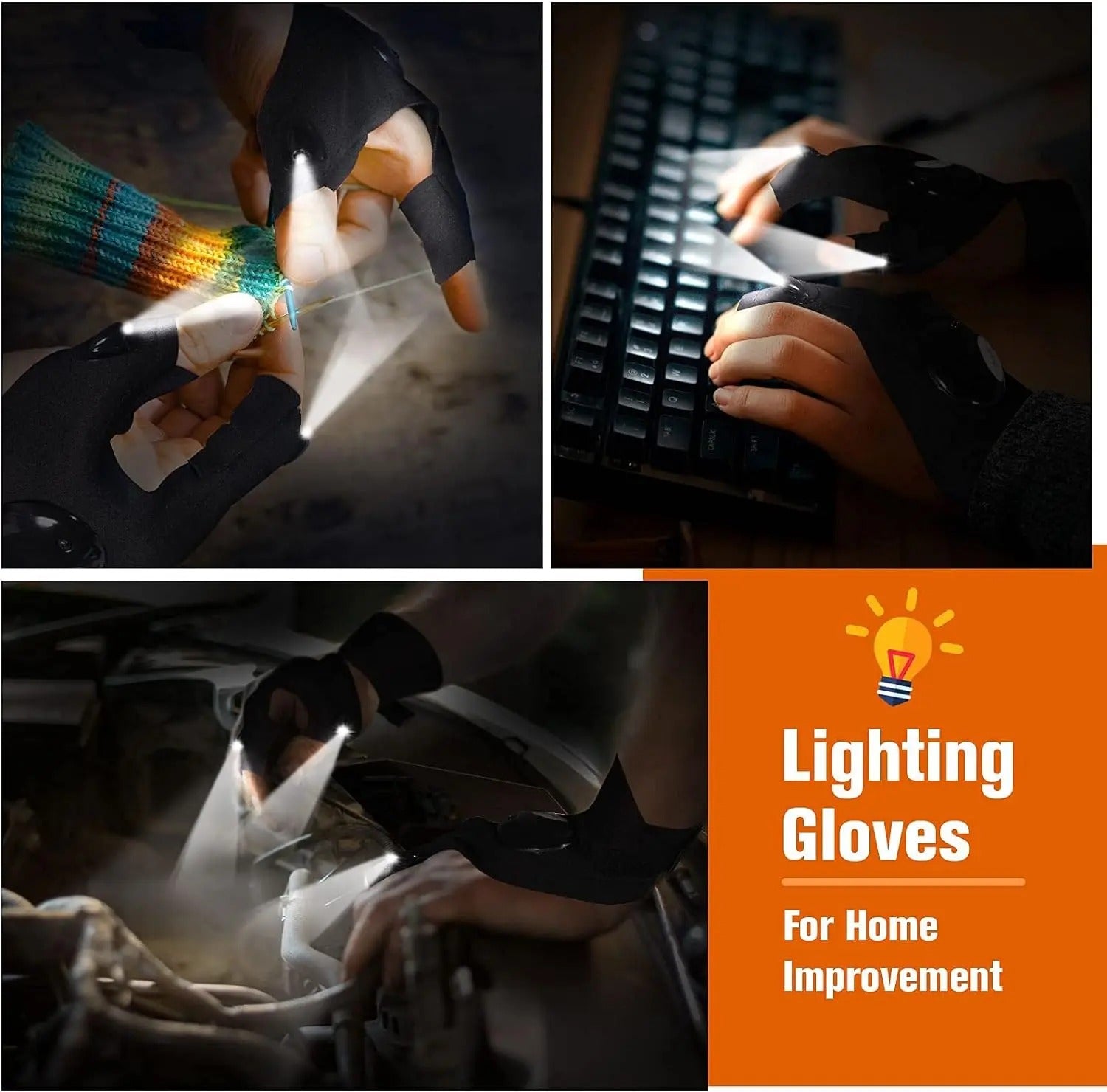 Lumaglove™ - LED Half Finger Glove