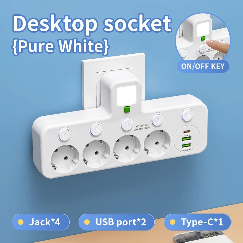 PowerHub™ Pro – Smart Socket with USB & Type-C