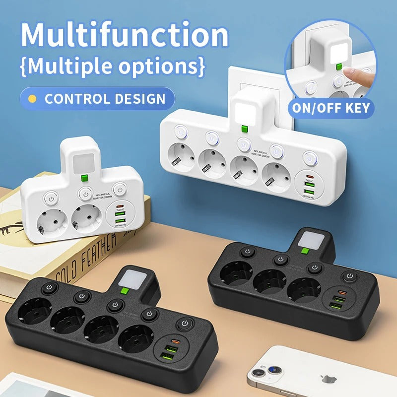 PowerHub™ Pro – Smart Socket with USB & Type-C
