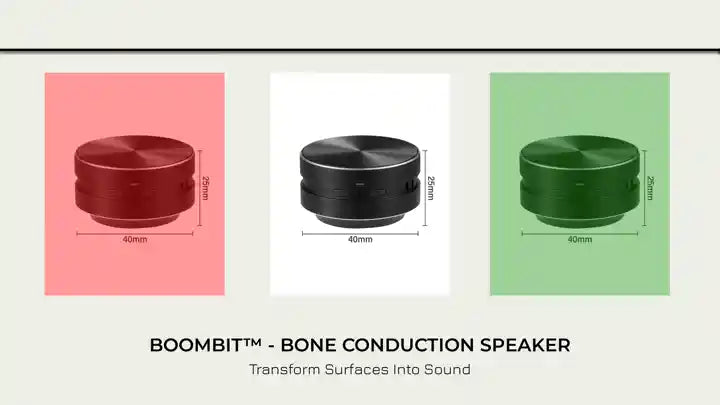 Boombit&trade; - Bone Conduction Speaker by@Outfy